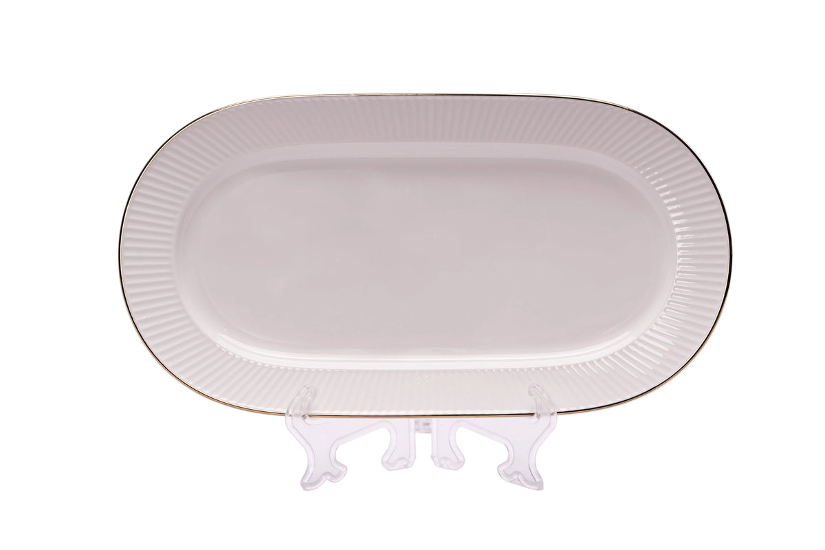 Dallah Addar Fluted Rim Oval Platter