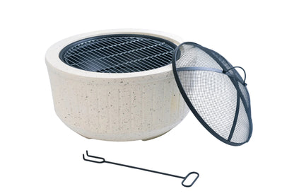 HM Signature Concrete Fire Pit with Grill