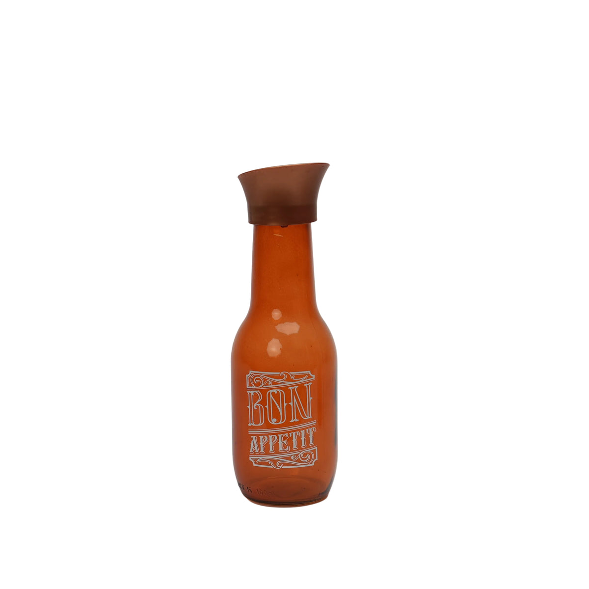 HM Signature Bon Appetit Amber Glass Carafe Bottle