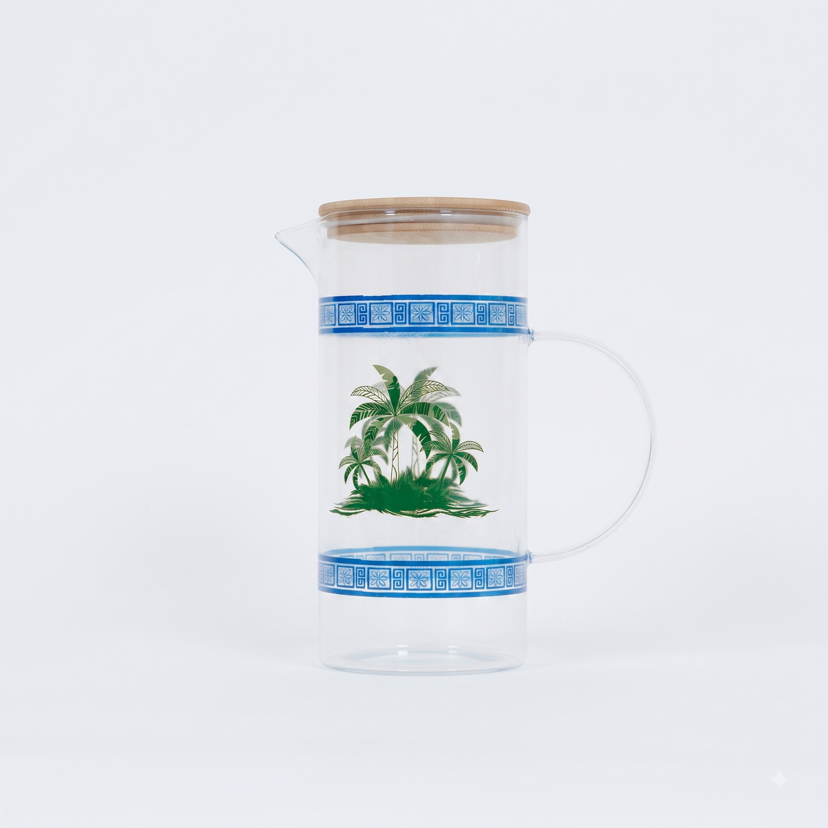 HM Signature Palm Island Glass Pitcher