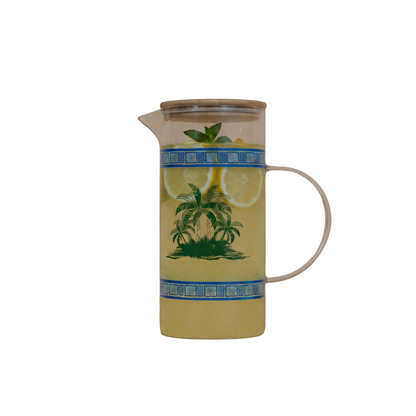 HM Signature Palm Island Glass Pitcher