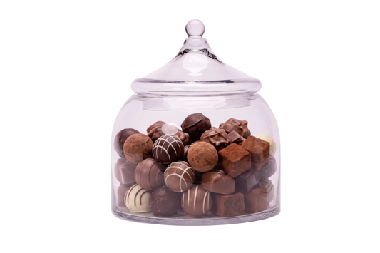HM Signature Glass Chocolate Jar