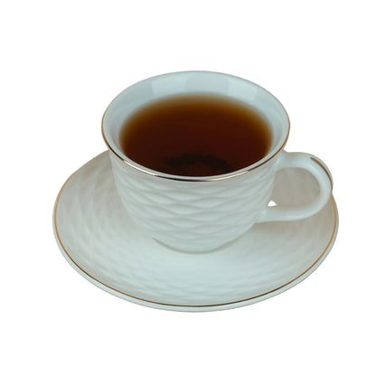 Wave Rim Classic Teacup & Saucer