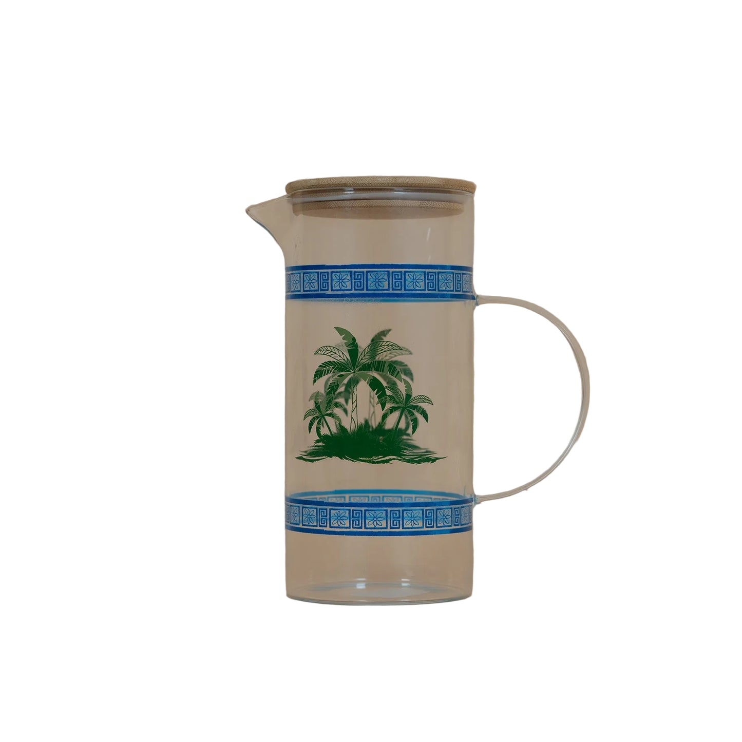 HM Signature Palm Island Glass Pitcher