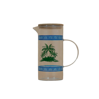 HM Signature Palm Island Glass Pitcher