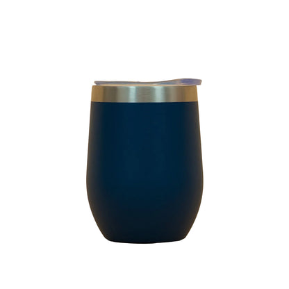 Navy insulated bottle short view